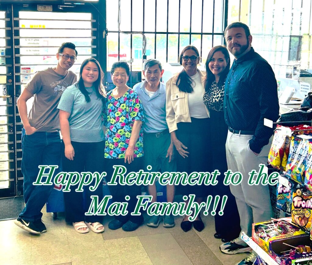 The Mai family has owned this location for the last 21 years. They are now happily retired and would like to welcome the new owners, the Banks Family!